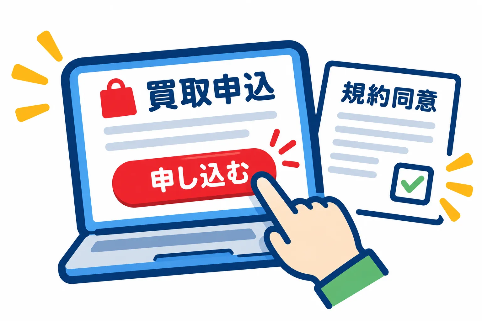買取希望の場合のみ正式申込