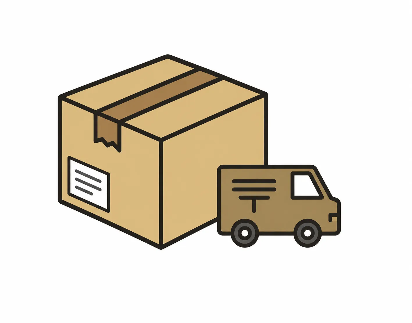 商品と受付票を発送